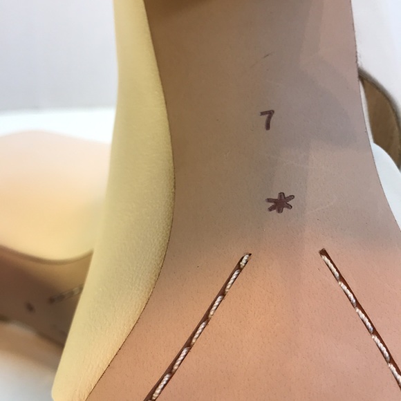 Splendid Cream Sandals Round Heel Size 7 - Picture 7 of 9